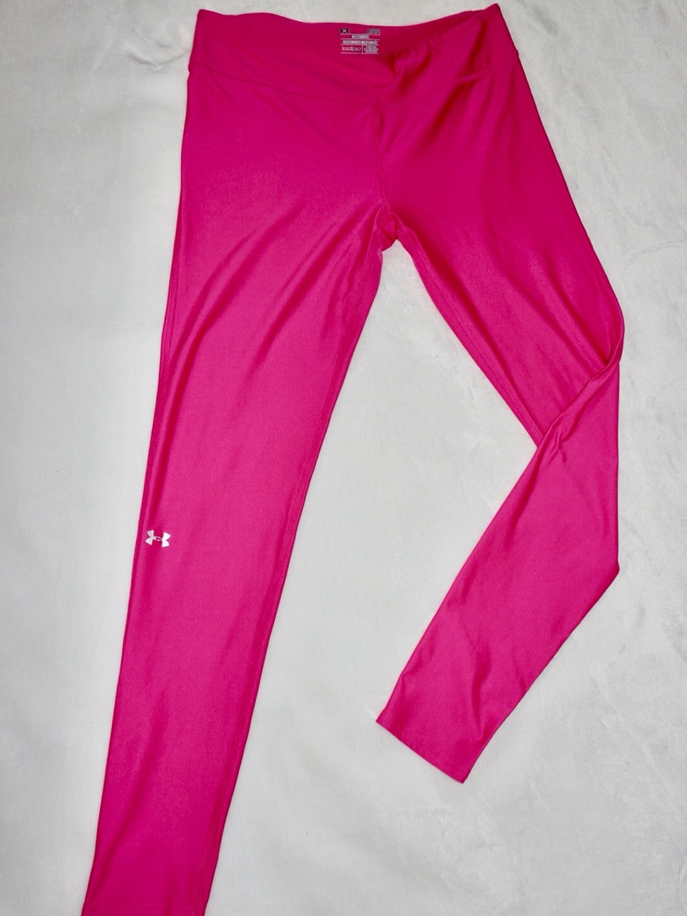 Under Armour HeatGear Hot Pink Compression Leggings LG